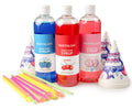 3 16-Ounce Snow Cone Syrups with 20 Spoon Straws Q99989