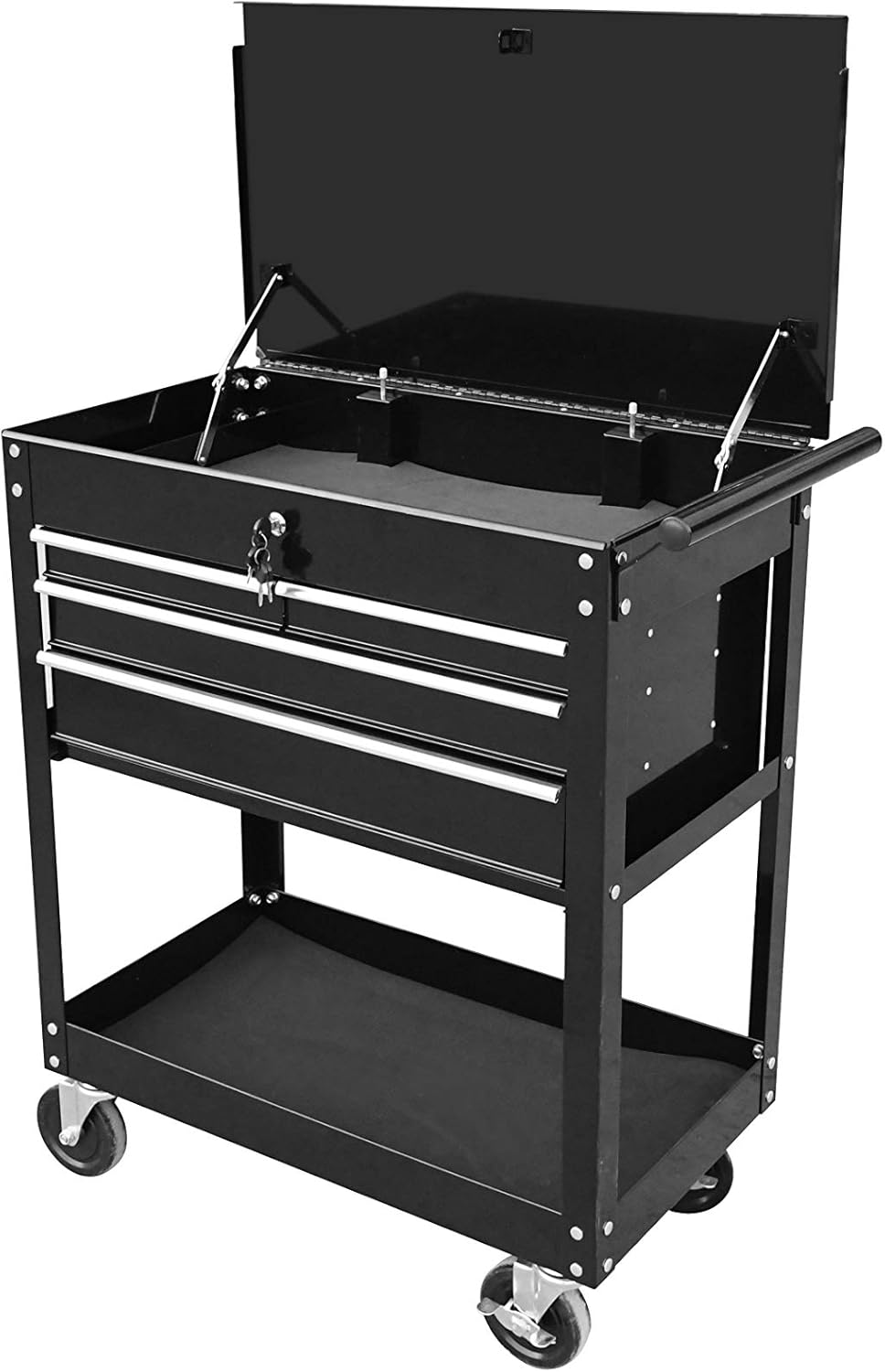Heavy-Duty Rolling Tool Cart with Drawers, 580LBS Capacity Q694308