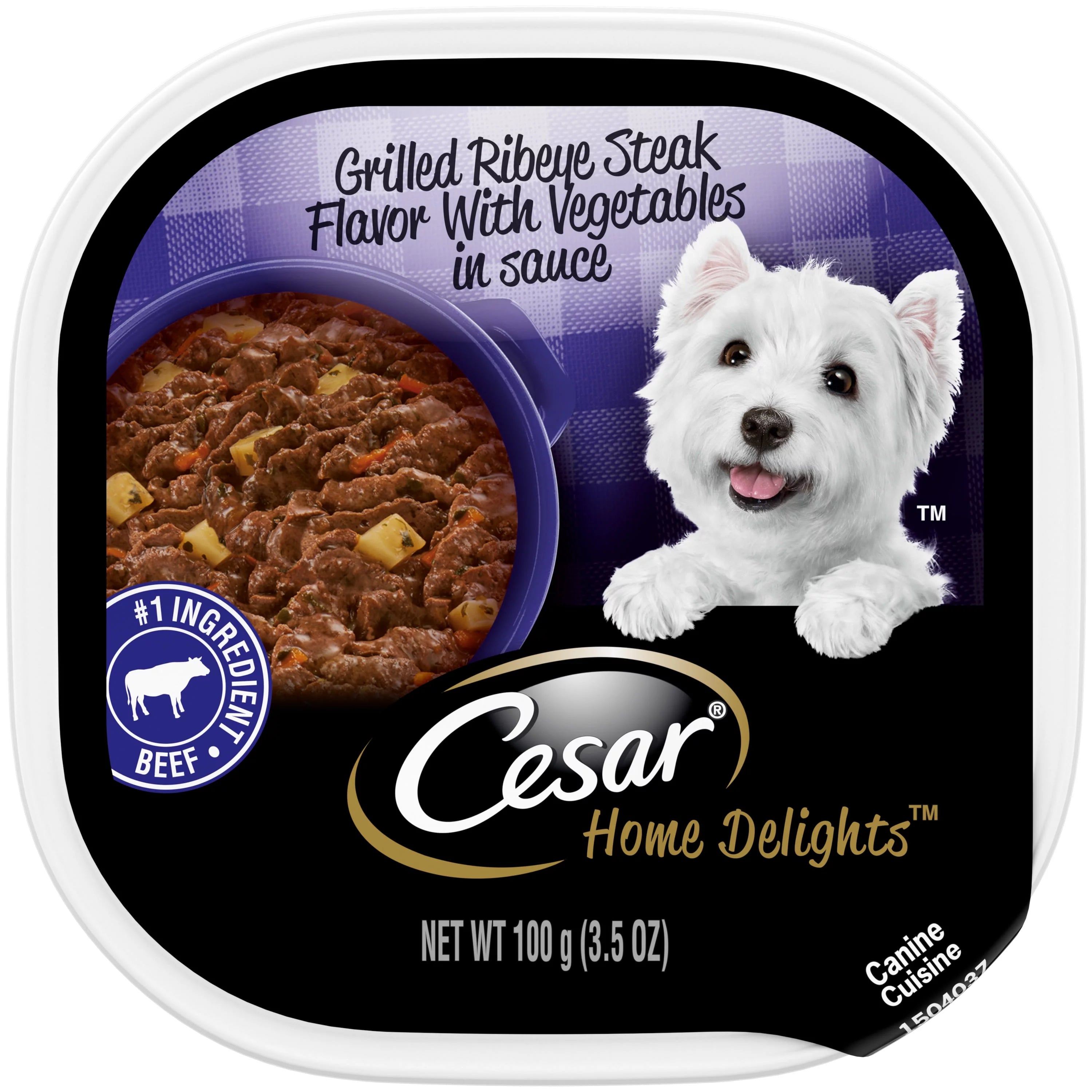 Ribeye Steak Flavor with Vegetables Dog Food, 3.5 oz (24 pk) W64031