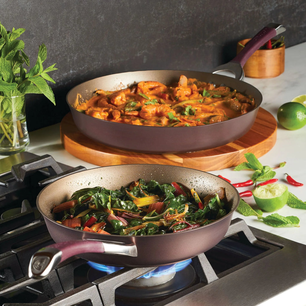 10" and 12" Hard-Anodized Nonstick Fry Pan Set Y9586