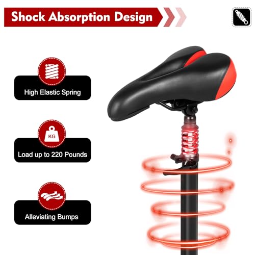 Black Adjustable Electric Scooter Seat Saddle F15321