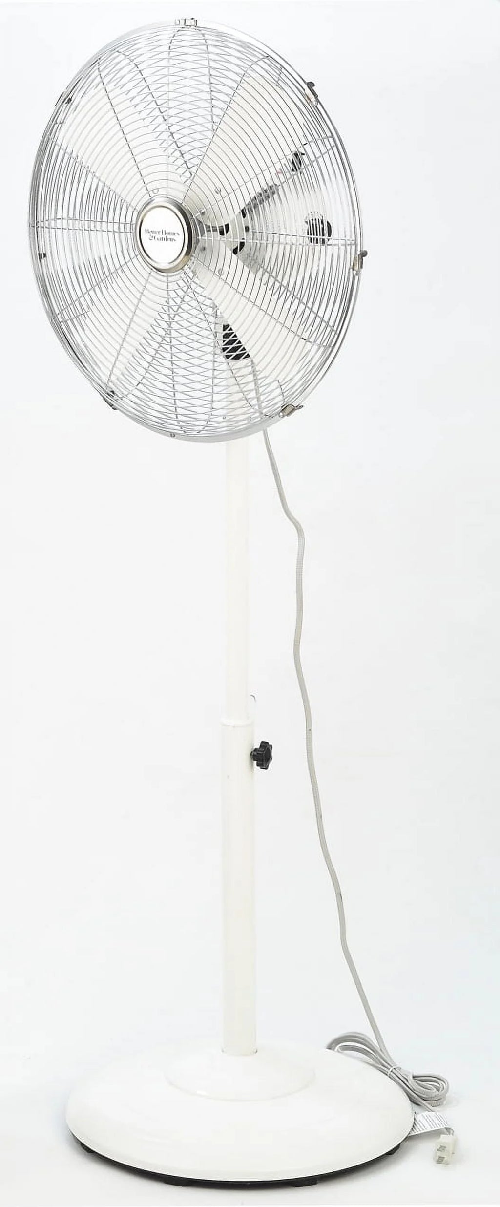 16 inch Adjustable Height Oscillating 3-Speed Metal Stand Fan in Red Z984