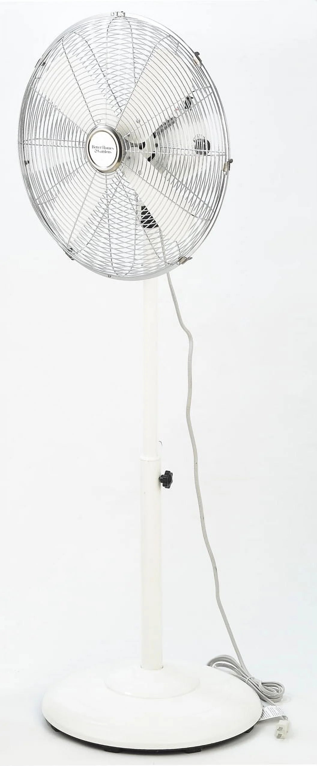 16 inch Adjustable Height Oscillating 3-Speed Metal Stand Fan in Red Z984