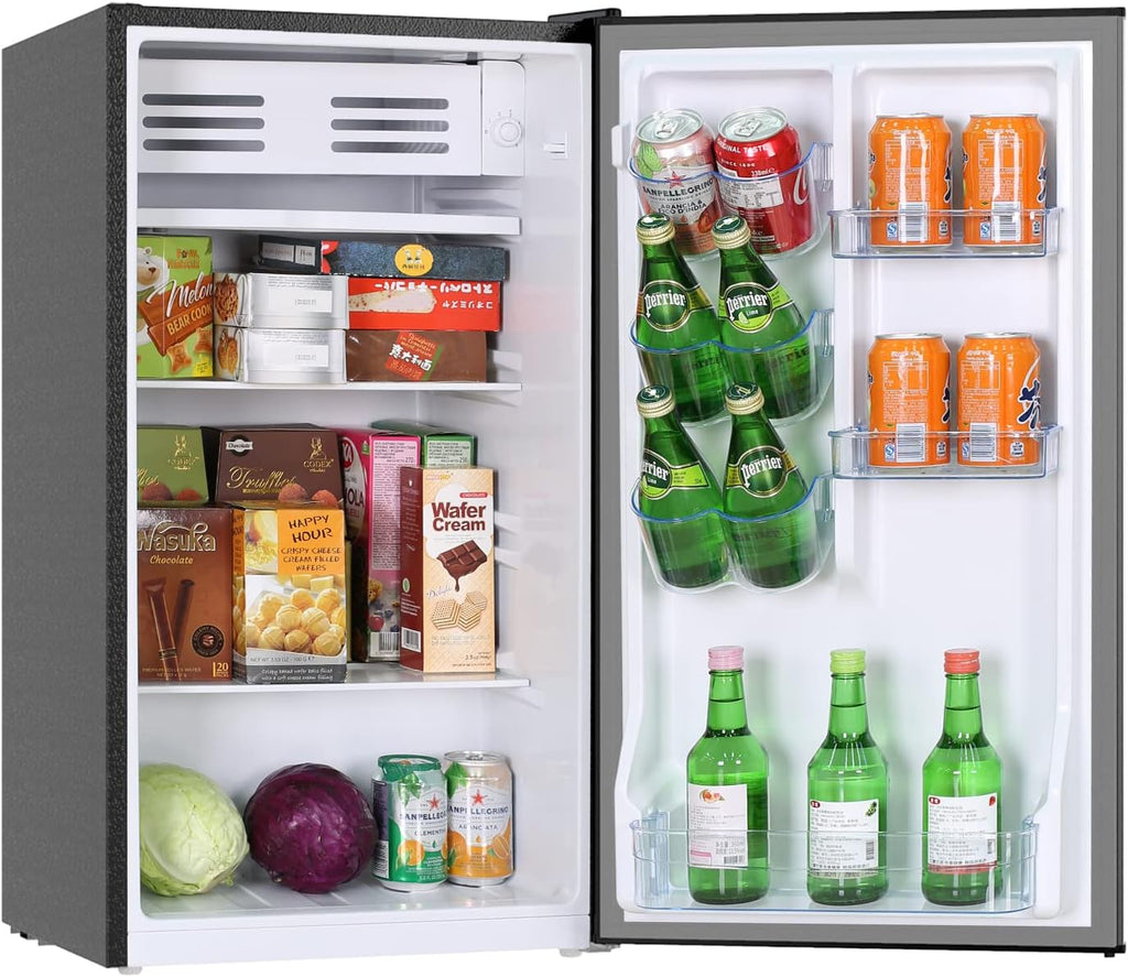 3.2 Cu.Ft. Small Refrigerator with Freezer (Black) I7209