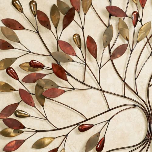 Multi Metallic Metal Wall Art Tree Sculpture O868416