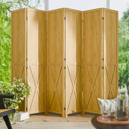 4 Panel 66.9 Inch Wood Room Divider M314770