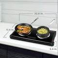 Black Double Burner Portable Buffet Range Z60264