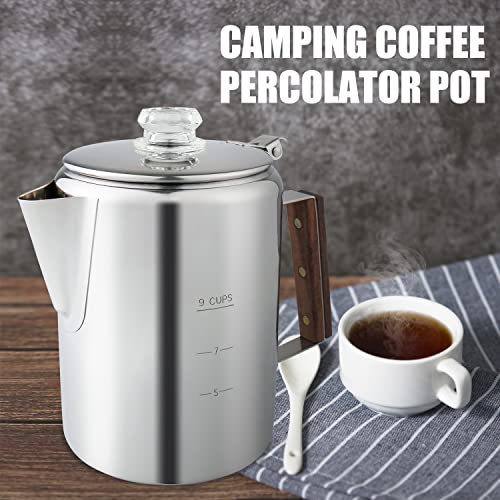 9 Cup Stainless Steel Coffee Percolator H69181