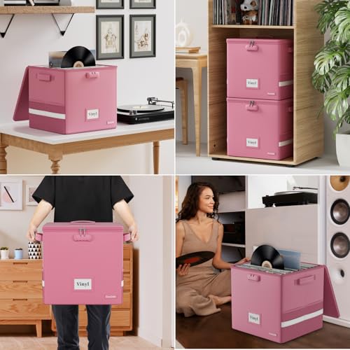Fireproof Water Resistant Vinyl Record Storage Box with Lock X310