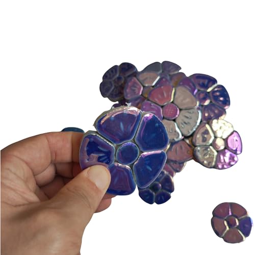 1.1 LB White Iridescent Flower Ceramic Mosaic Tiles M796385