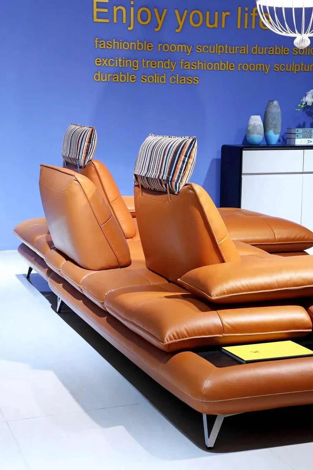 Genuine Leather Sectional Sofa M29938