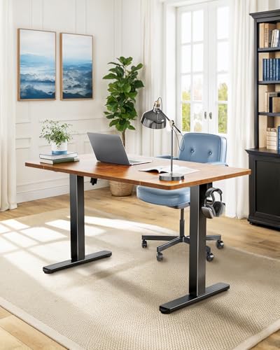71 x 35 inch Electric Standing Desk with Thick T-Shaped Frame I23721