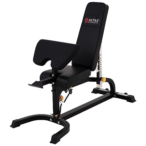 Adjustable Utility Bench with Leg Developer Preacher Curl Attachment Y201