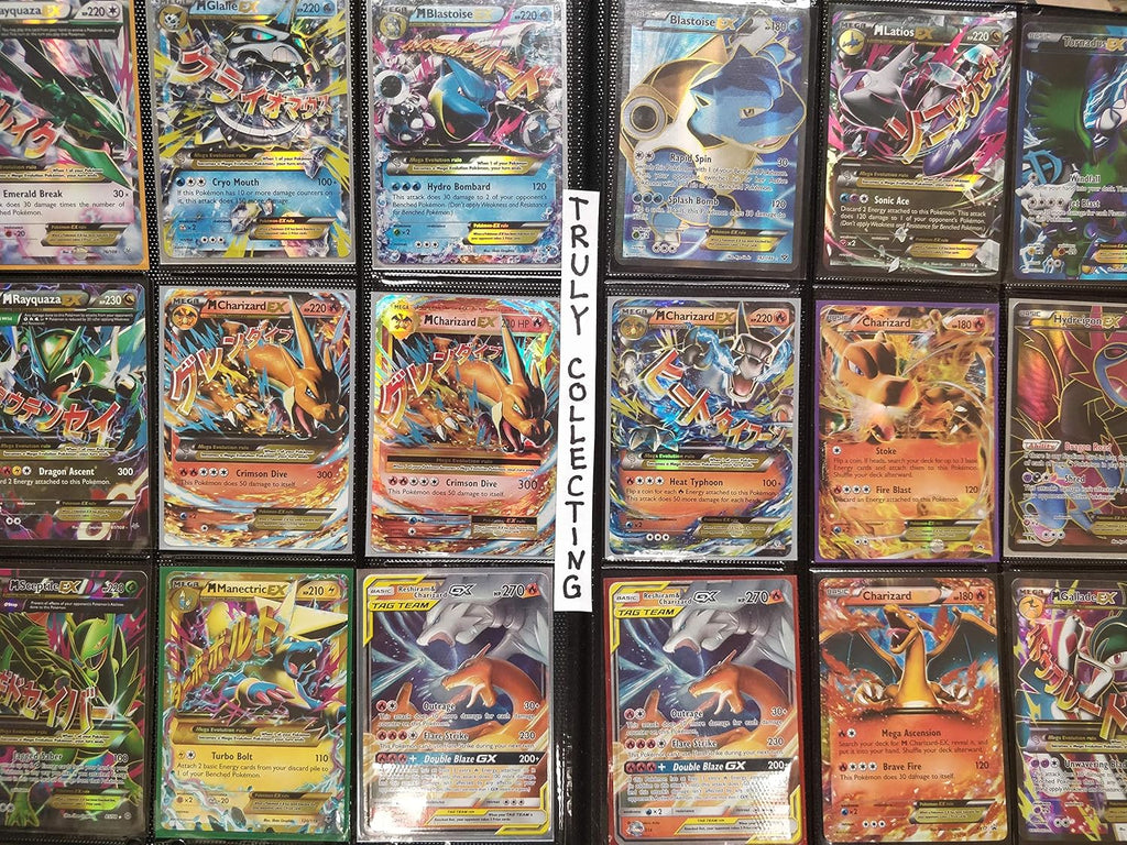 100+ Rainbow Rare Cards Binder Collection with 5 Foils J126372