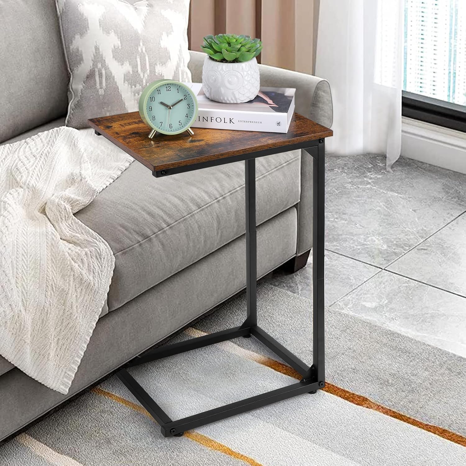 C Shaped Side Table Set of 2 J822