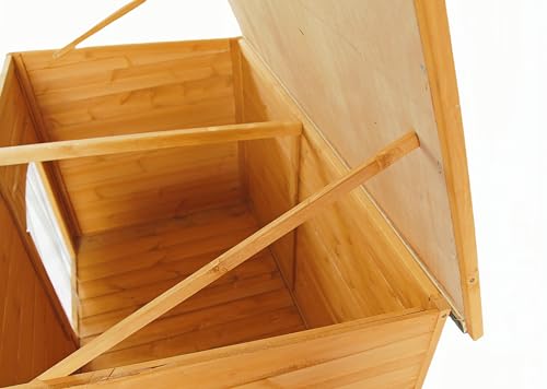 Natural Wooden Doghouse with Elevated Floor B5066
