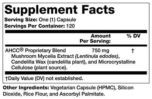 AHCC 750 mg 120 VegCap V65029
