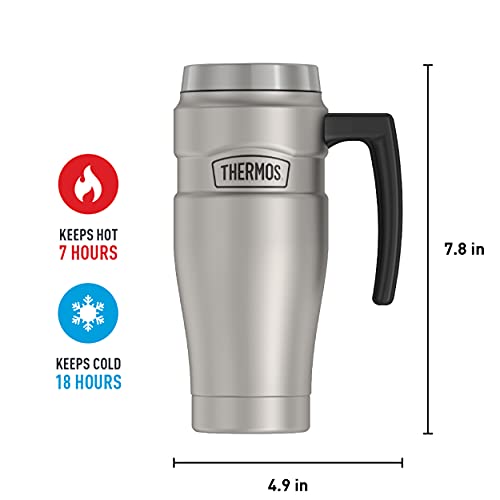 16 Ounce Stainless Steel Vacuum-Insulated Travel Mug K457469