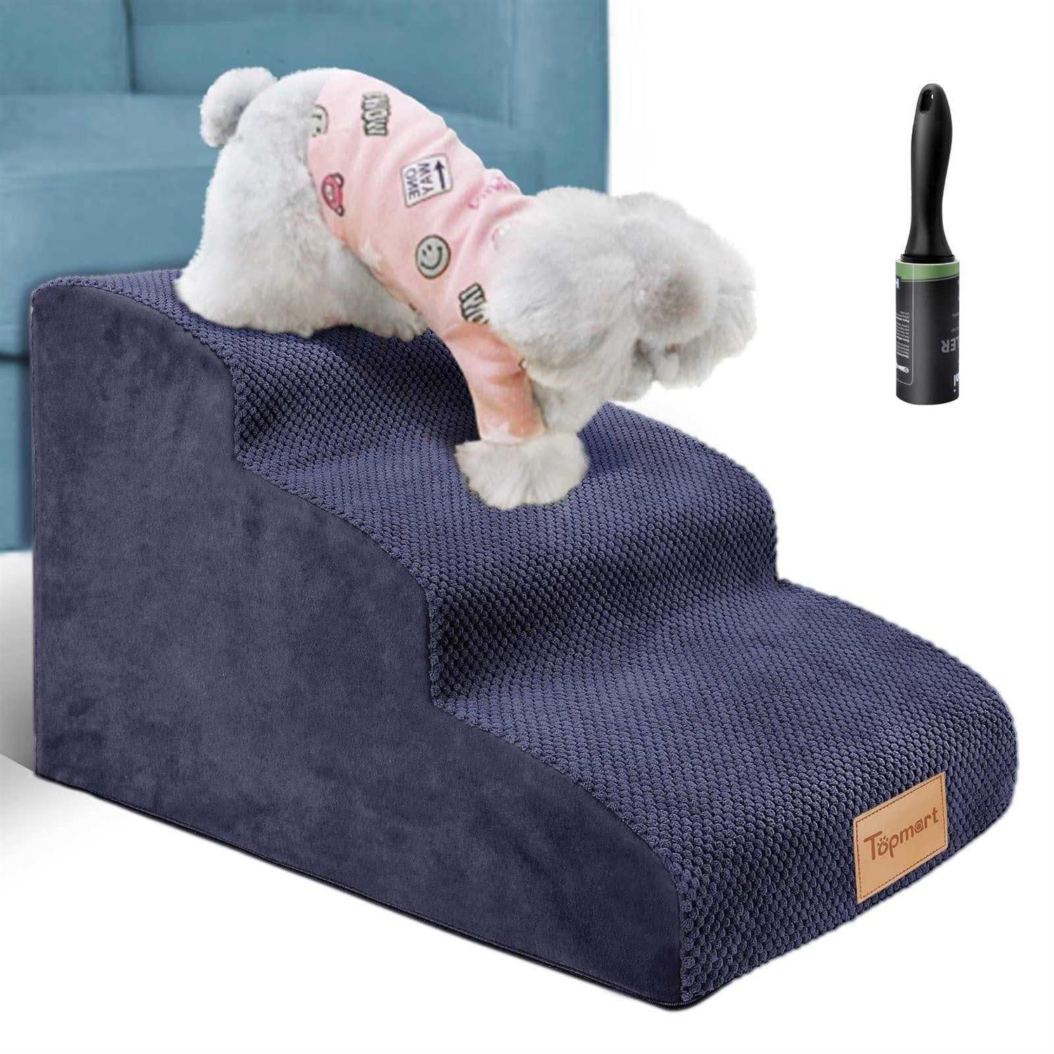 3 Tiers Non-Slip Foam Dog Steps E313