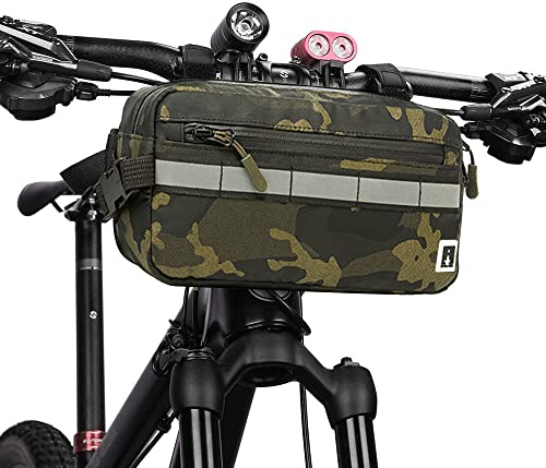 Green Camo Waterproof Bike Handlebar Bag J3511