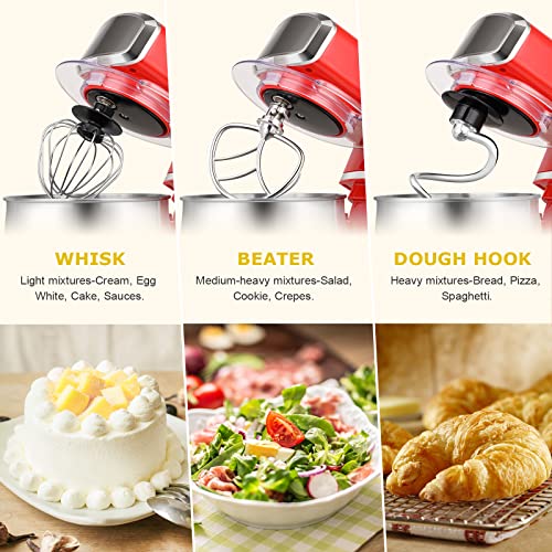 3.2Qt 6 Speeds Blue Electric Food Mixer Q427218