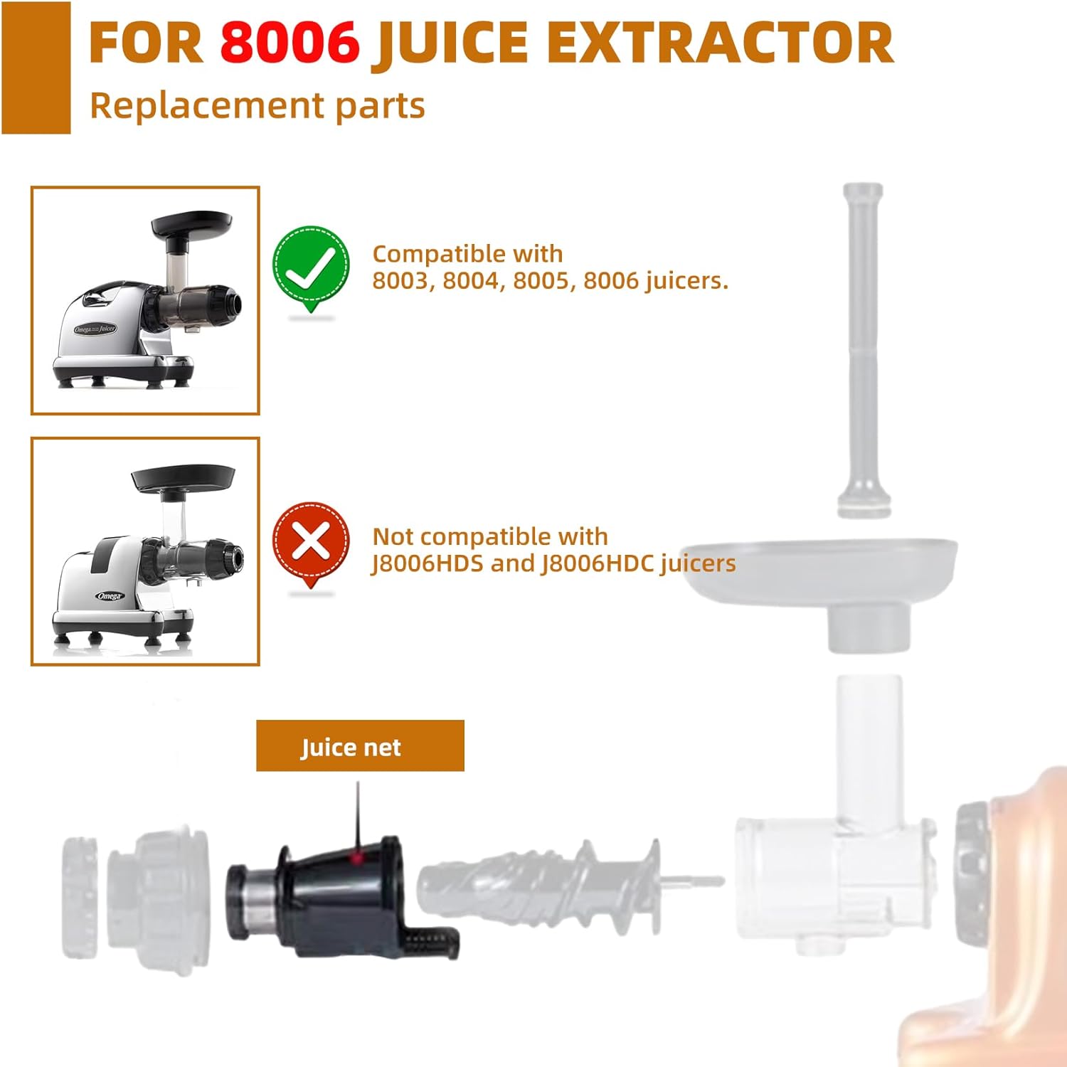 Juicing Screen Replacement Parts for Omegae Slow Juicer B375472