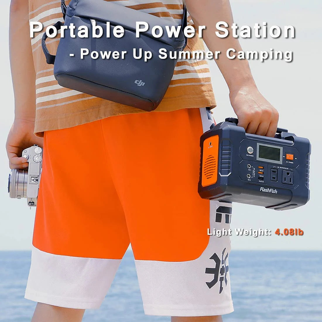200W Portable Power Station 40800mAh Solar Generator O15735