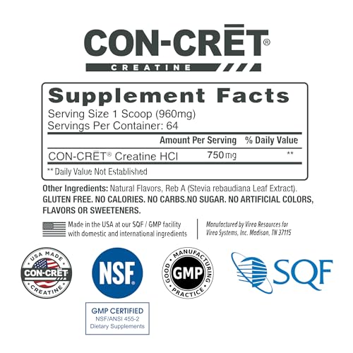 Raspberry Flavored Creatine HCl Powder (64 Servings) N27242
