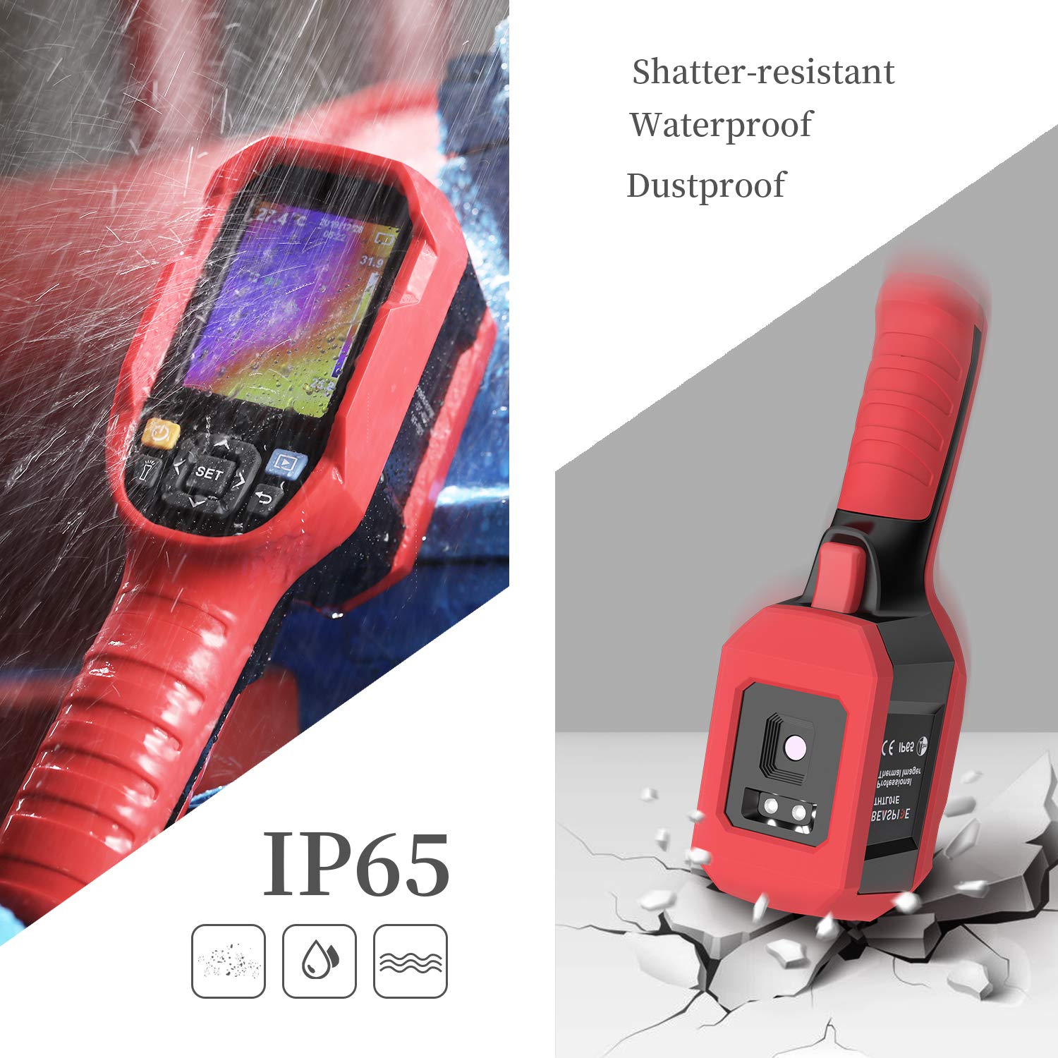 35200 Pixels Infrared Thermal Imager Camera with 3.5” LCD Display K728837