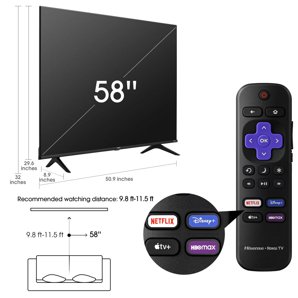58 Class 4K UHD LED LCD Smart TV M234472