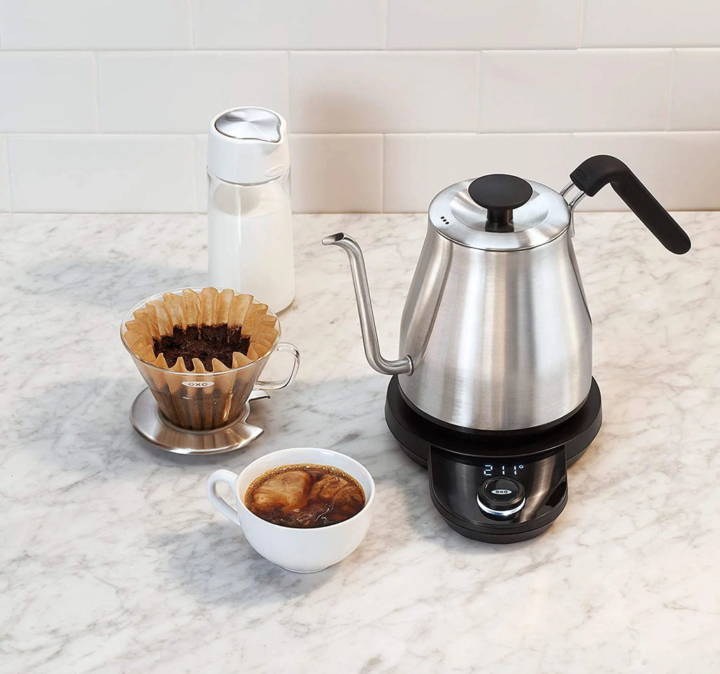 Stainless Steel 1L Adjustable Temperature Electric Gooseneck Kettle W946