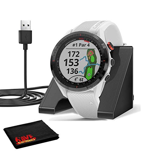 Black Bezel White Band GPS Golf Watch S13171