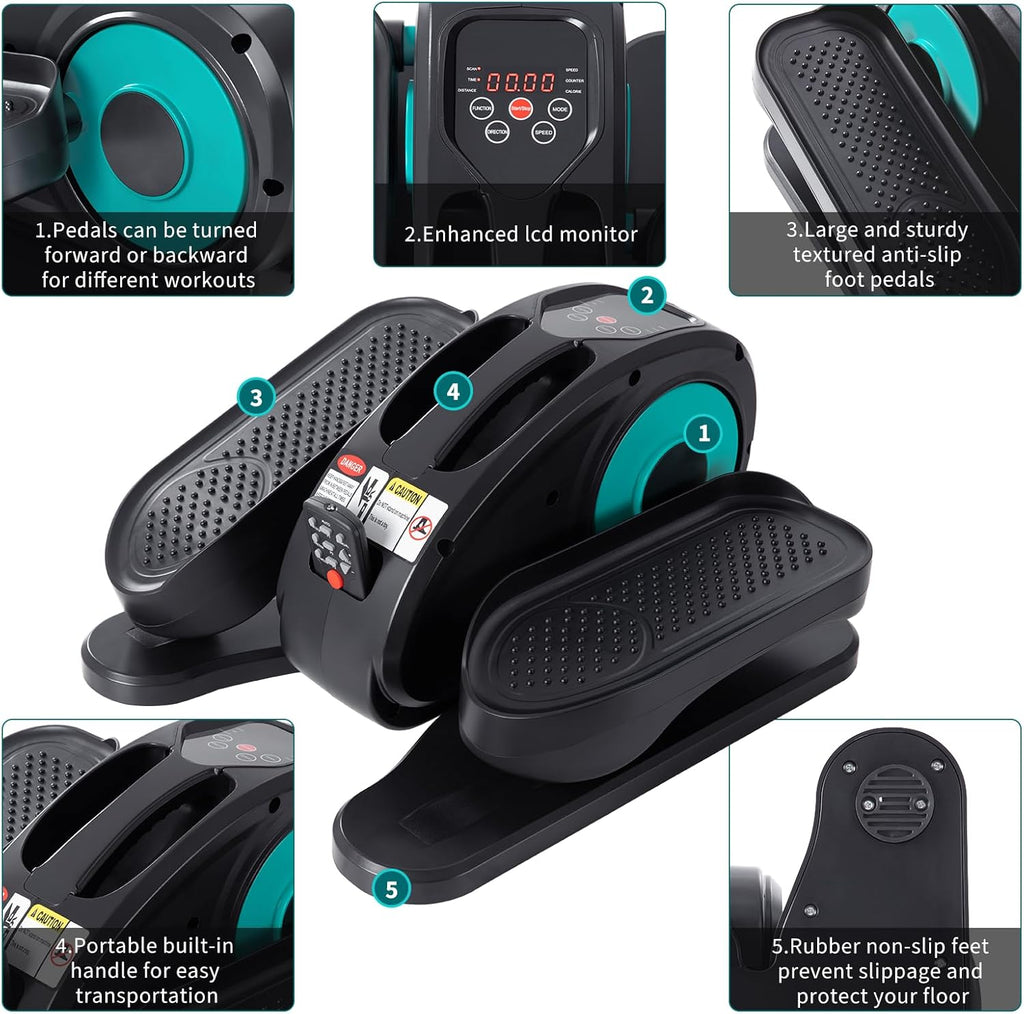Electric Seated Pedal Exerciser with LCD Monitor and Remote Control Z5581