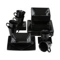30 Piece Black Dinnerware Set Z3733
