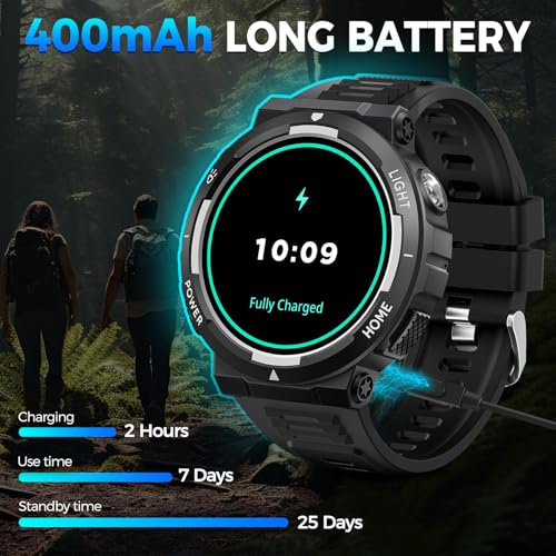 1.53” Rugged Smart Watch with LED Flashlight M99710