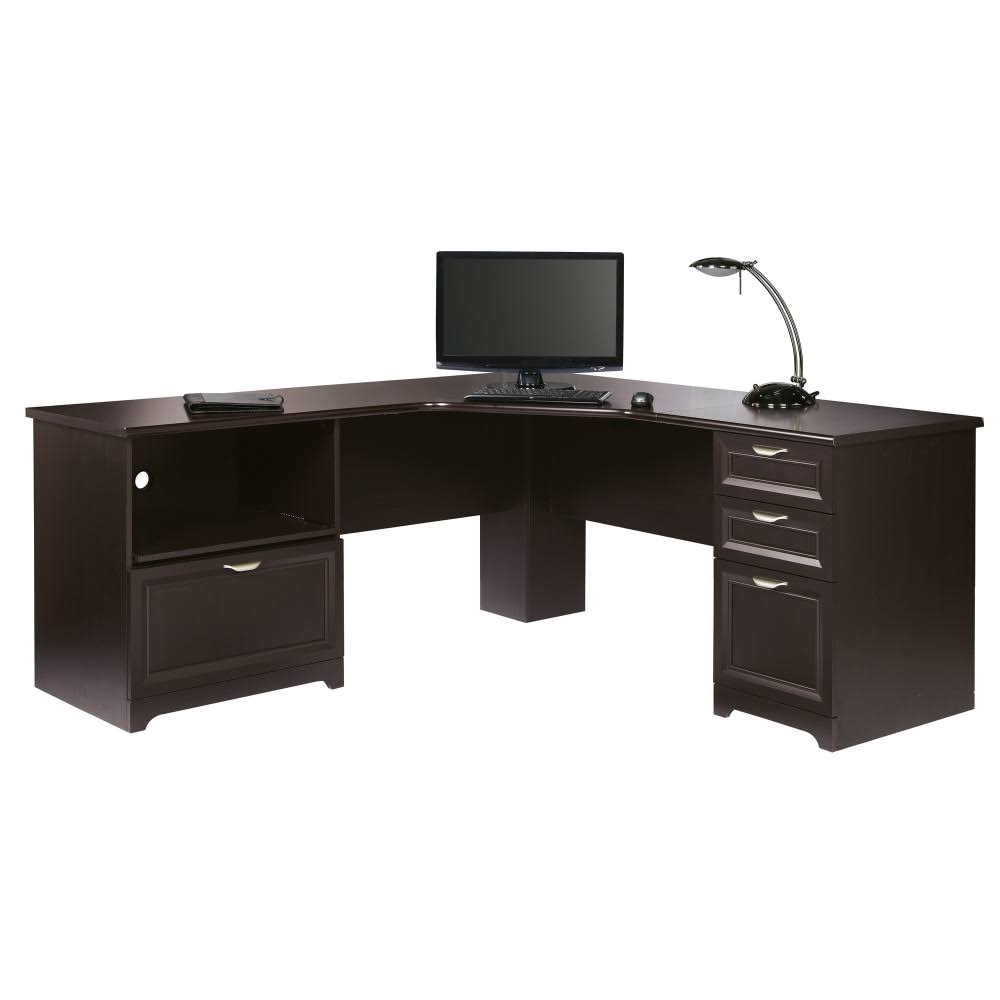 Espresso L-Shaped Desk L351251