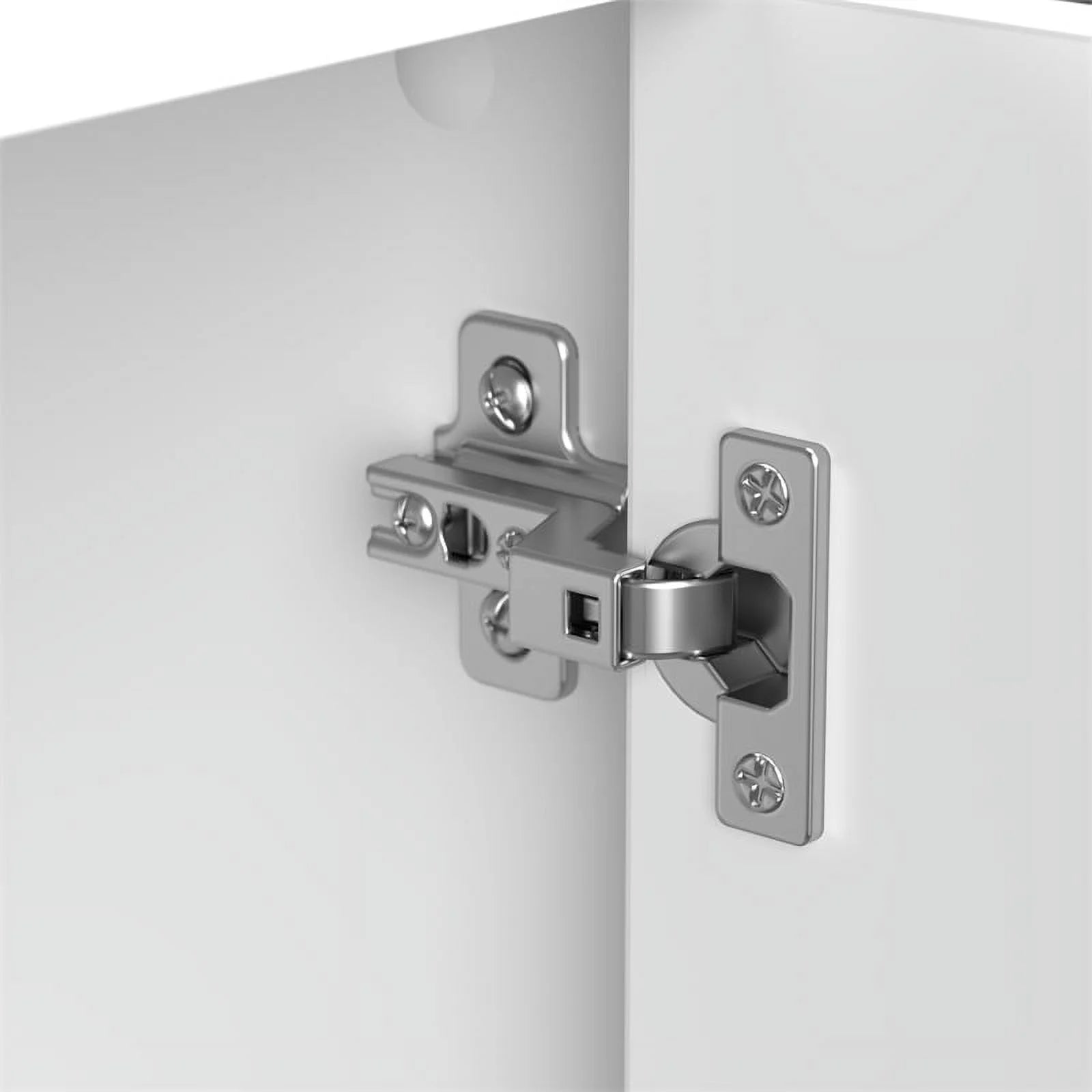 Pure White Engineered Wood Cubicle Storage Set N9421