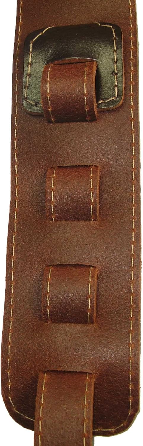 Adjustable Full Grain Buffalo Leather Guitar Strap L937046
