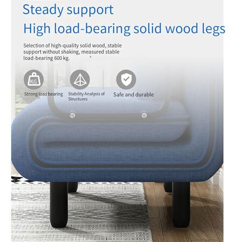Twin Size Memory Foam Convertible Sofa Bed with Washable Cover L719862