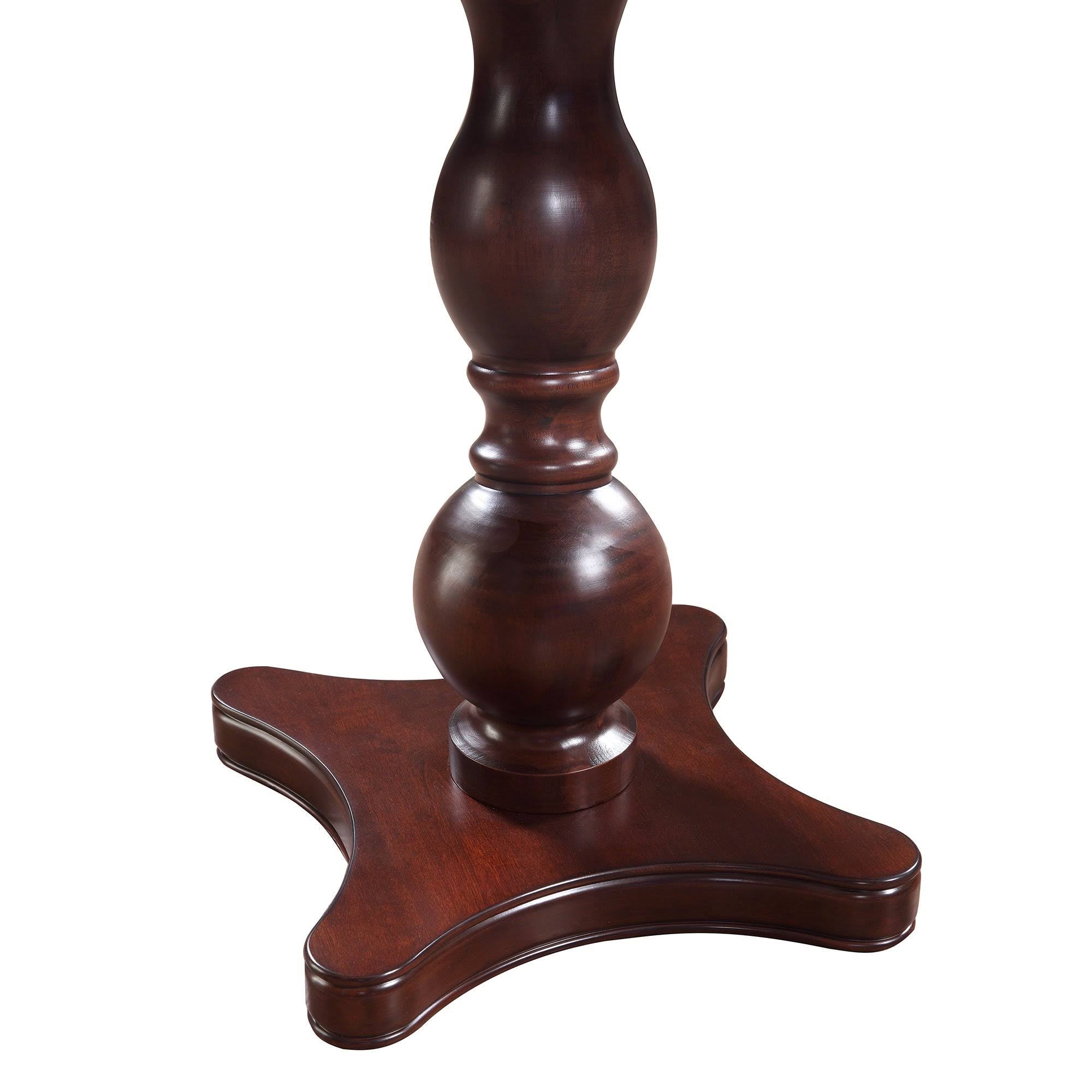 Mahogany Pedestal Game Table and Chairs Set K6079
