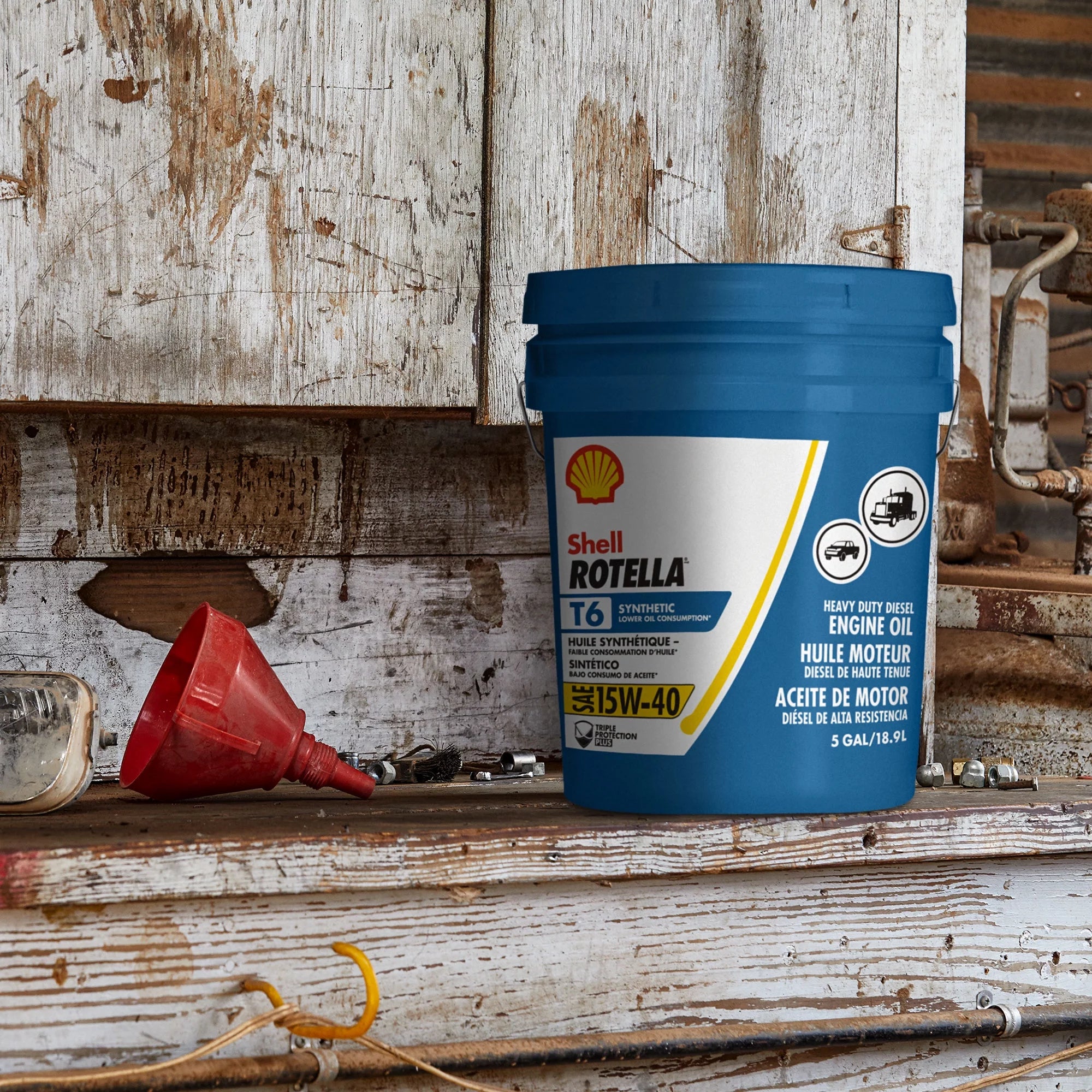 15W-40 Full Synthetic Diesel Engine Oil, 5 Gallon C8587