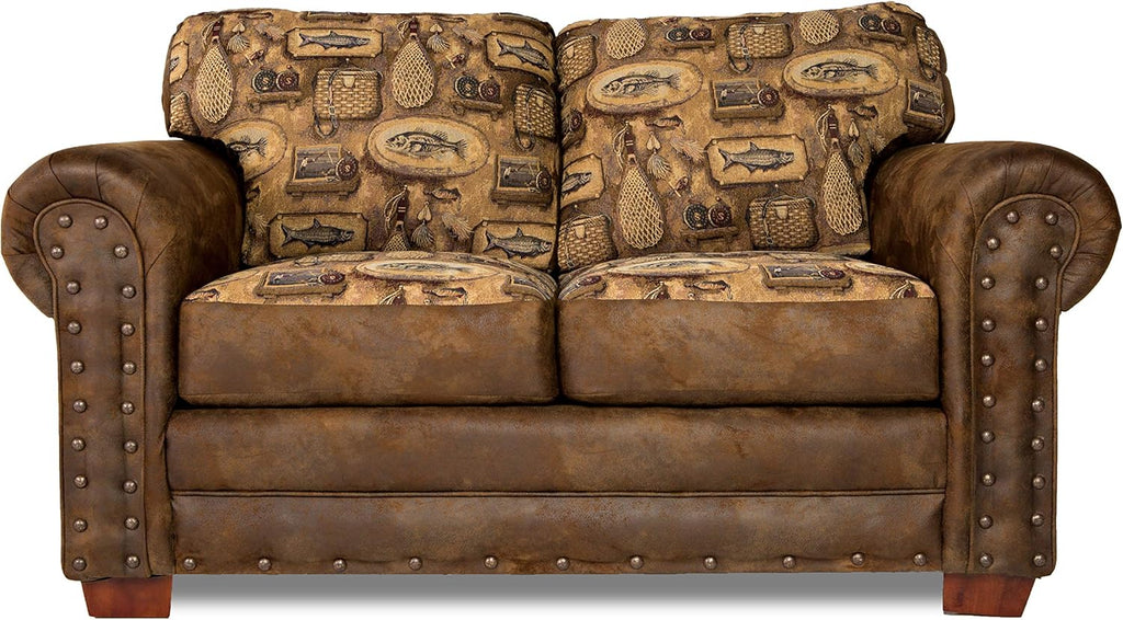 Brown Loveseat R256040