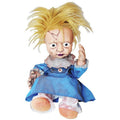 Kicking Animated Creepy Scary Girl Doll S7046