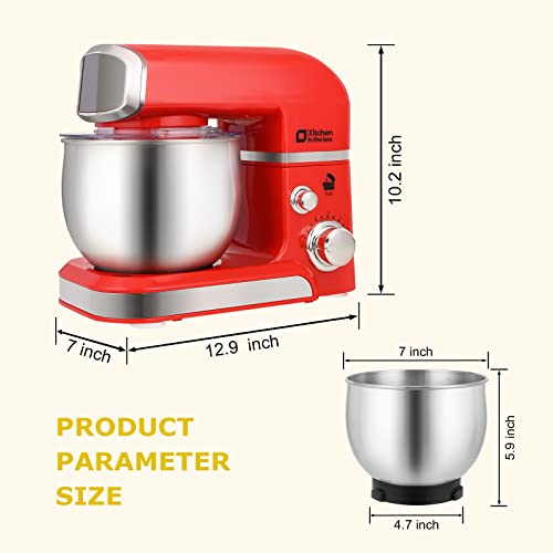 3.2Qt 6 Speeds Blue Electric Food Mixer Q427218