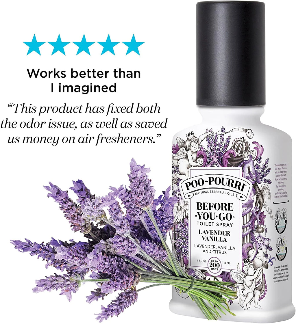 Lavender Vanilla Toilet Spray, 4 Fl Oz S5585
