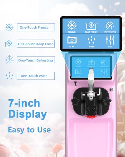 1050W Soft Serve Ice Cream Machine with 1.6 Gal Tank N6421