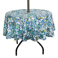 Yellow Flower Waterproof Fitted Tablecloth with Umbrella Hole U1879