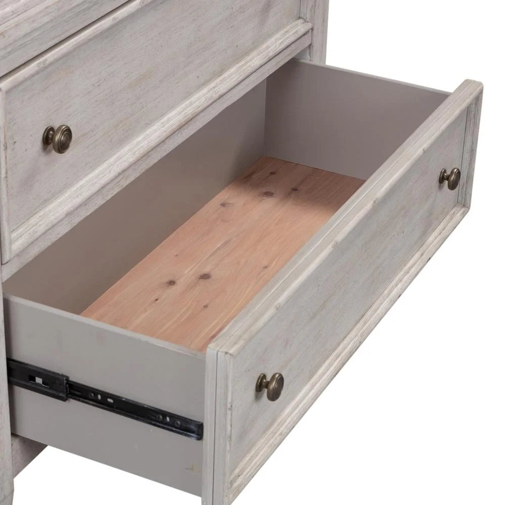 White 5 Drawer Chest K1739