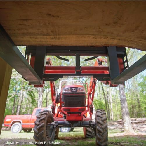 45" Skid Steer Pallet Fork Frame Attachment, 36" Fork Blades, 4,000 LB V356