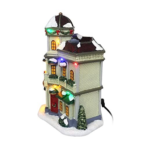 Lighted Musical Snow Village Collectible Building Houses T414